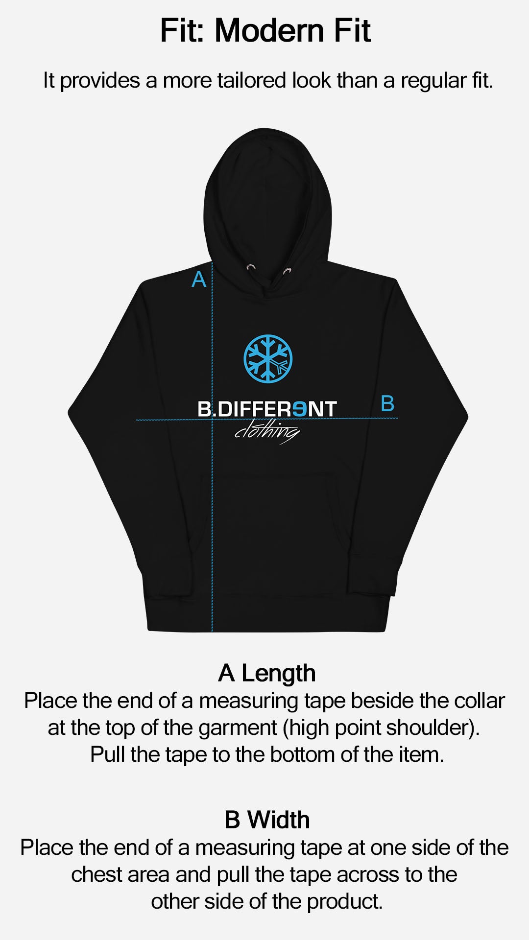 Sizing & Garment Style Guide  Graphic Sweatshirts & Hoodies