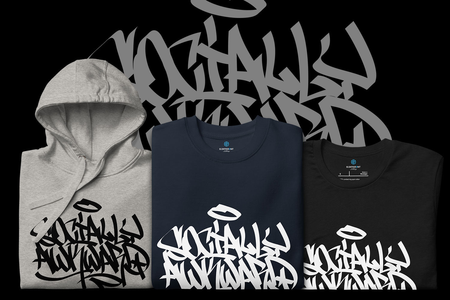 B.Different Clothing super limited graffiti clothing collab with NOBZERO