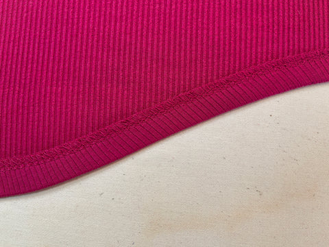 Ribbed TENCEL™ Modal Jersey - pressed hem 