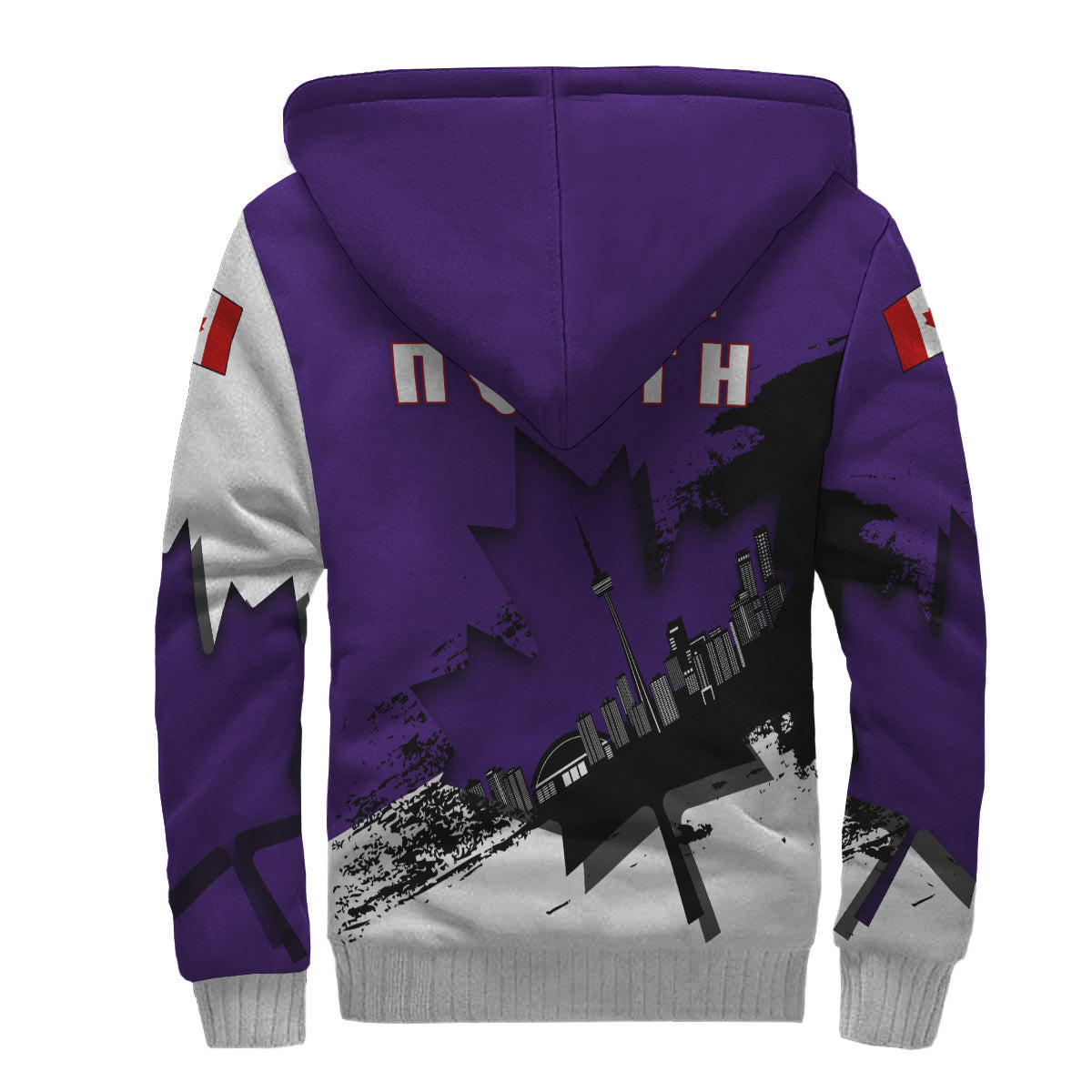 purple sherpa hoodie