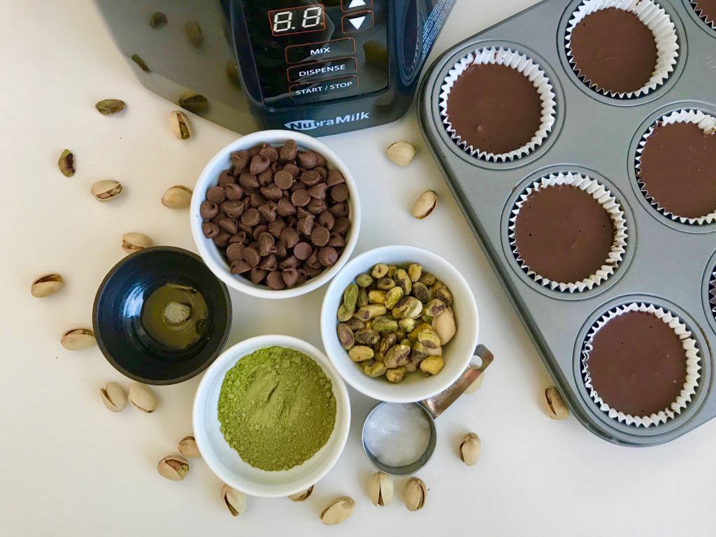 PISTACHIO BUTTER MATCHA CHOCOLATE CUPS