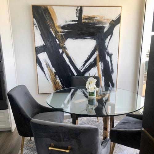 abstract painting for dining room