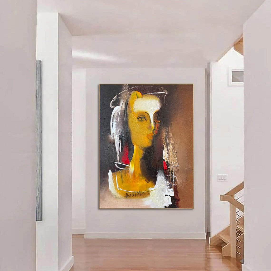 Pintura al óleo de retrato de mujer abstracta mitología griega decorac |  Trend Gallery Art Spain – Trend Gallery Art | Original Abstract Paintings