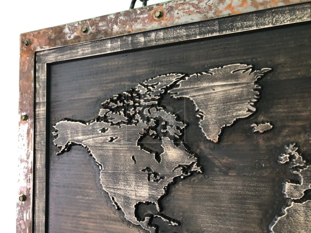 Personalized Sign Gift Wooden Map Of The World Wood Carving Art Office Trend Gallery Art Original Abstract Paintings