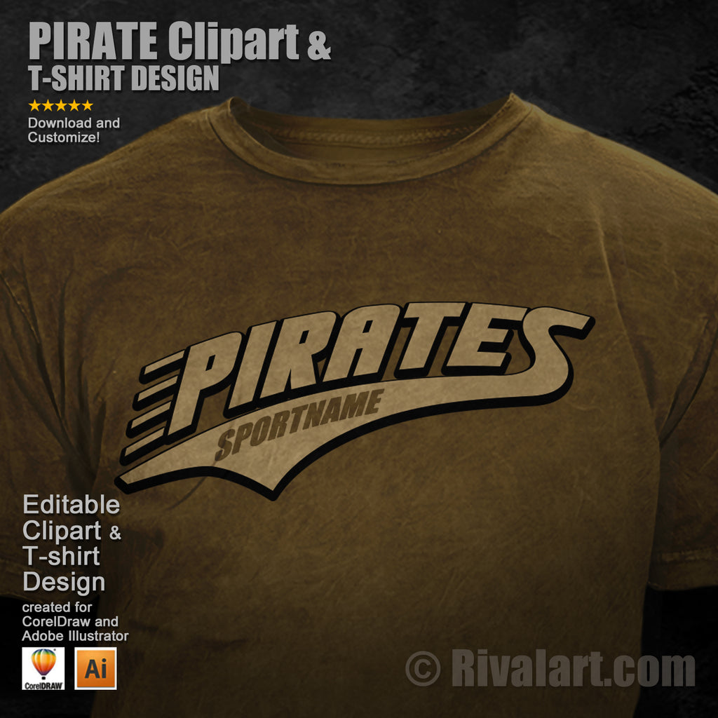 Pirates Baseball T-shirt Personalized Baseball Shirt Pirate 