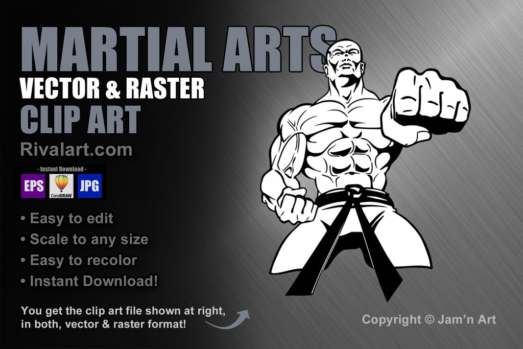 martial arts clip art