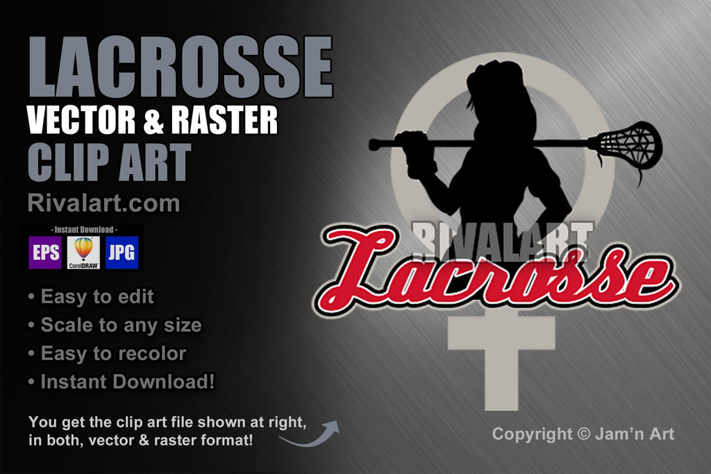 Braves Lacrosse Logo, Vector Format