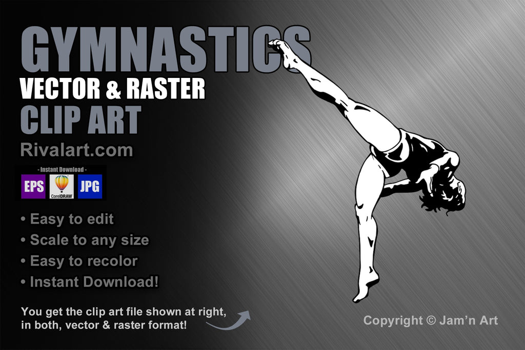 gymnastics moves clipart