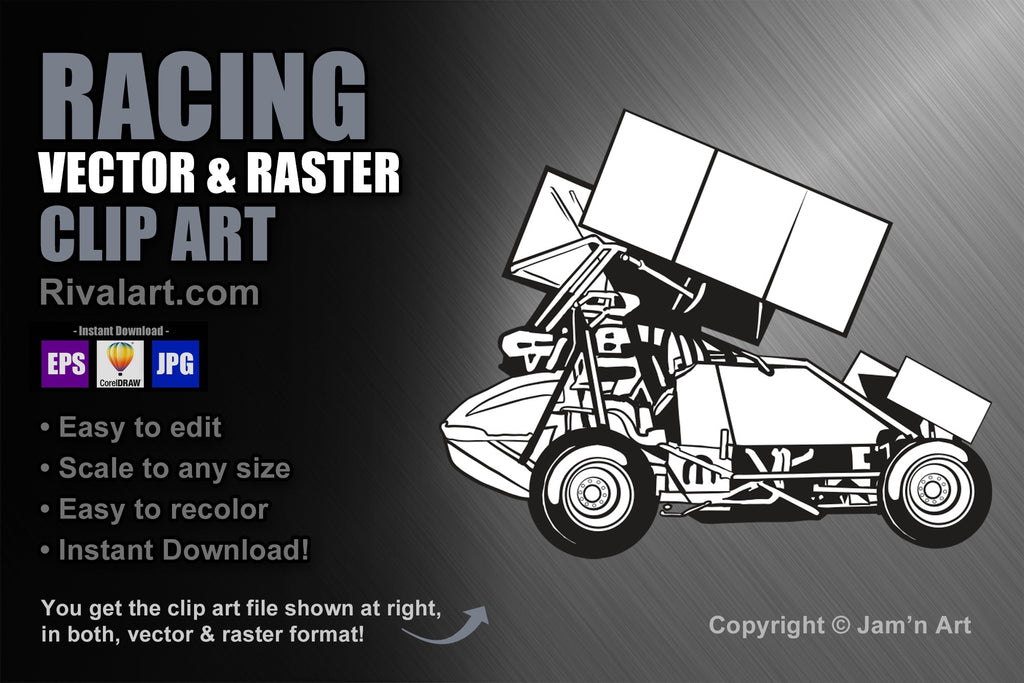 sprint car design template