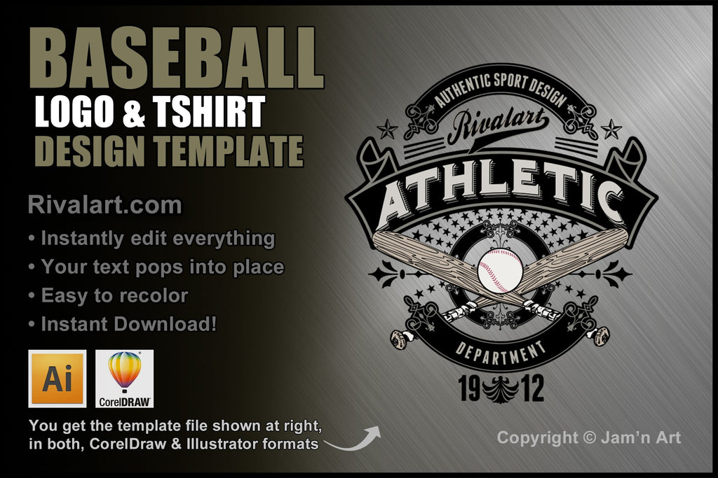 Vintage Baseball Sport T-shirt Design Vector Download