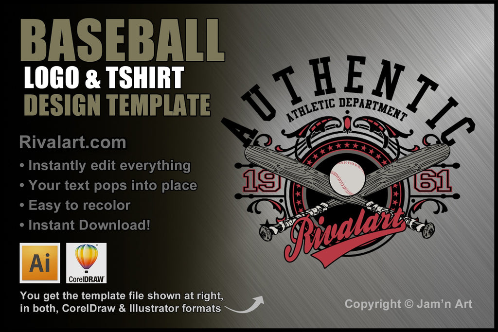 Vintage Baseball Shirt Design  Tournament Shirt Design Template