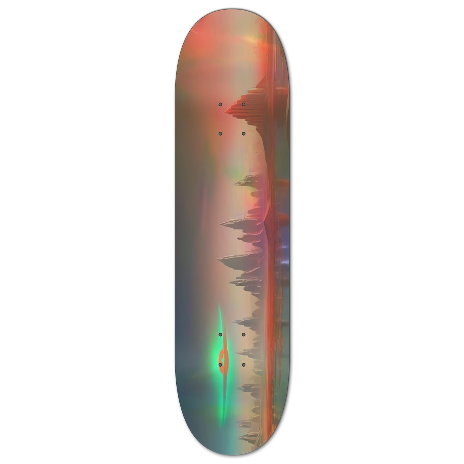 Life on Mars Holographic Skateboard