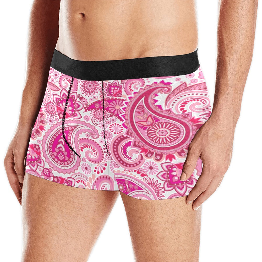 Pink Paisley Boxer Briefs