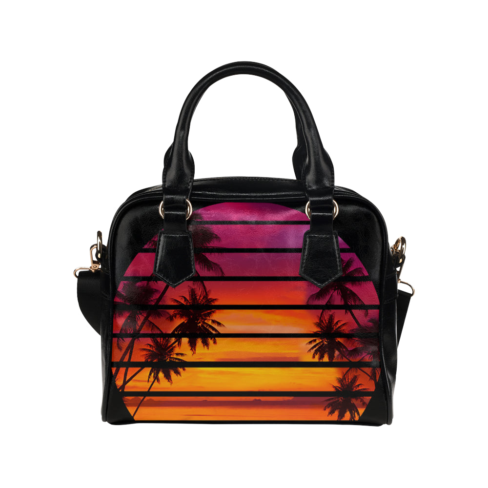 Retro 80's Sunset Shoulder Handbag