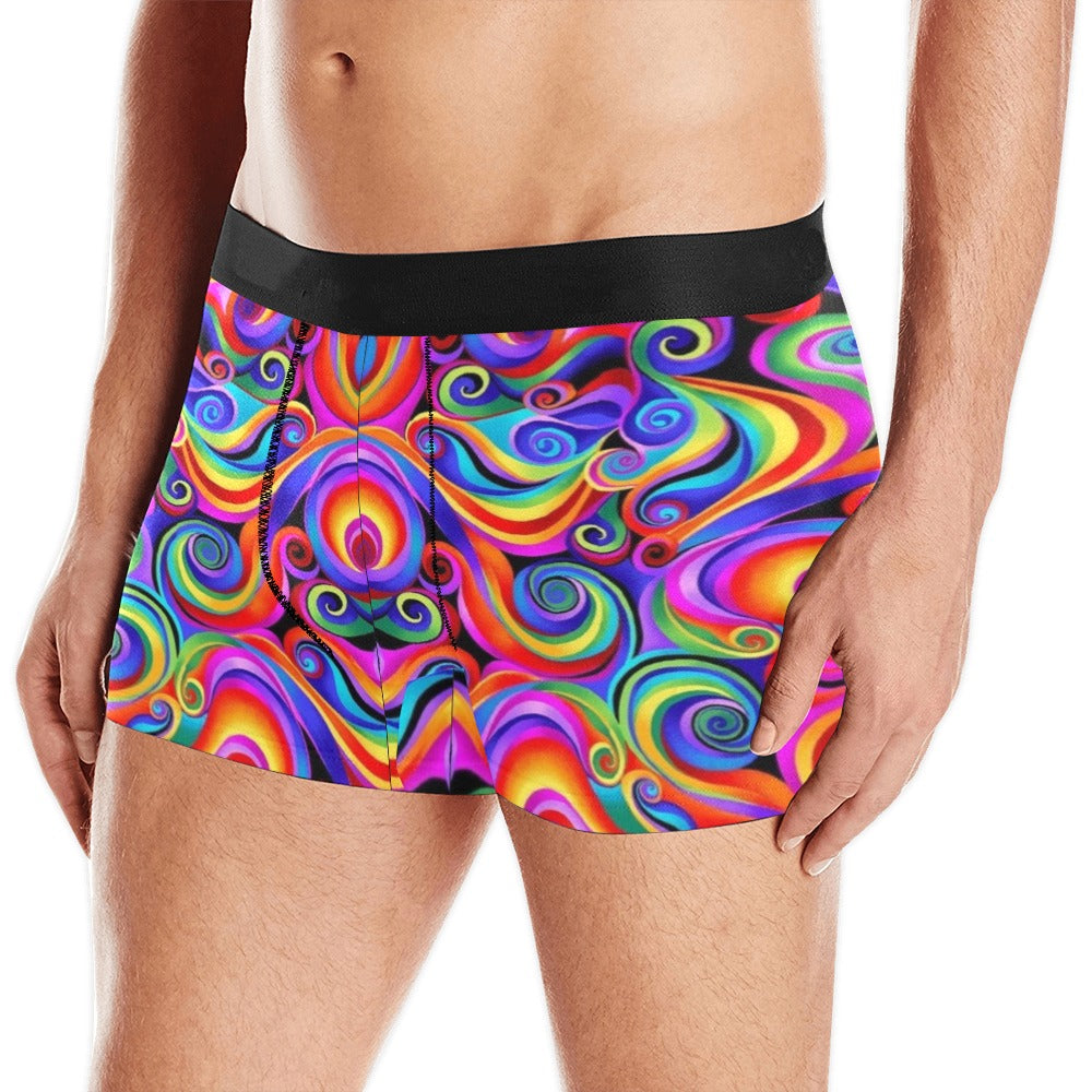 Rainbow Swirl Boxer Briefs