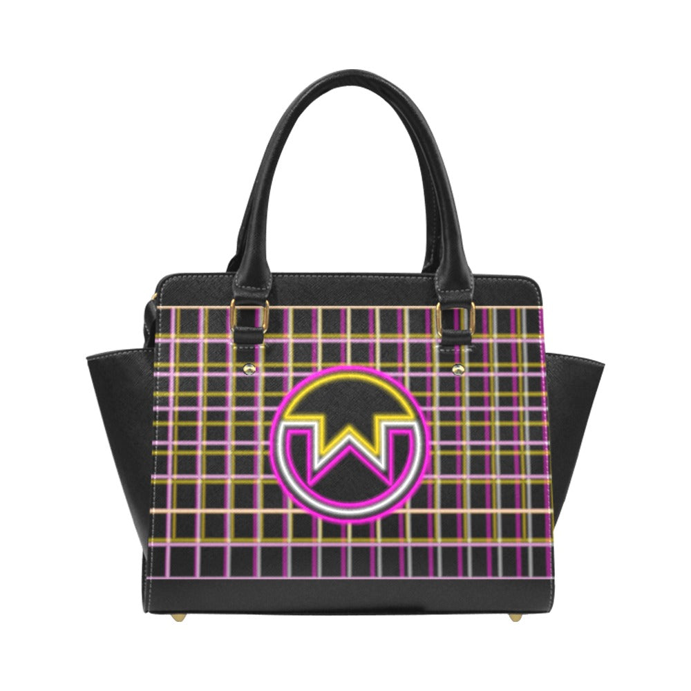 Wownero Neon Retro Logo Classic Shoulder Handbag