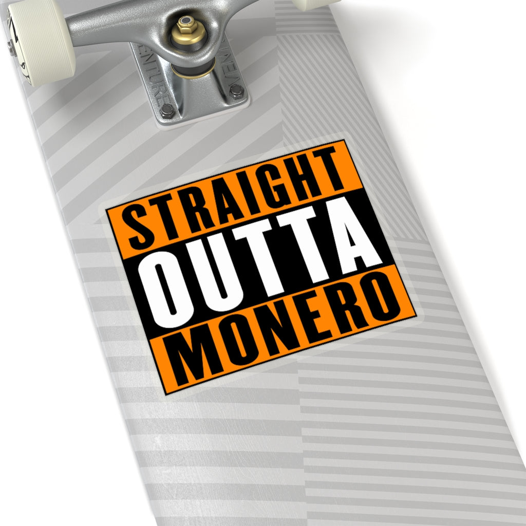 Straight Outta Monero Stickers