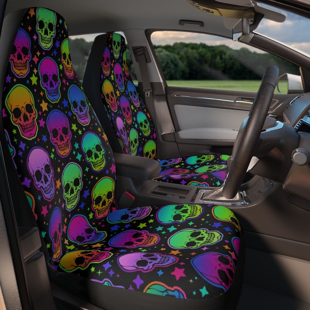 Pretty Skulls Car Seat Covers