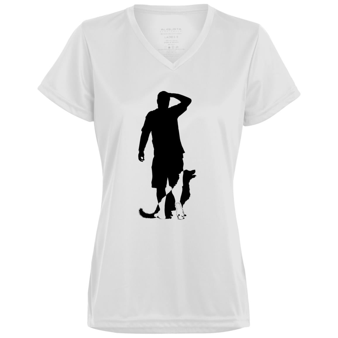 Dude&Dot Ladies’ Moisture-Wicking V-Neck Tee