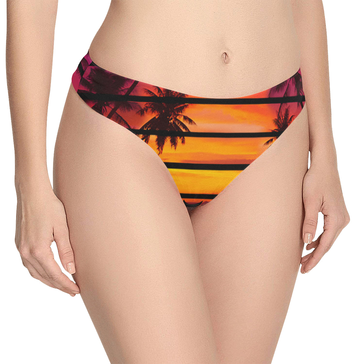 Retro 80's Sunset Thongs