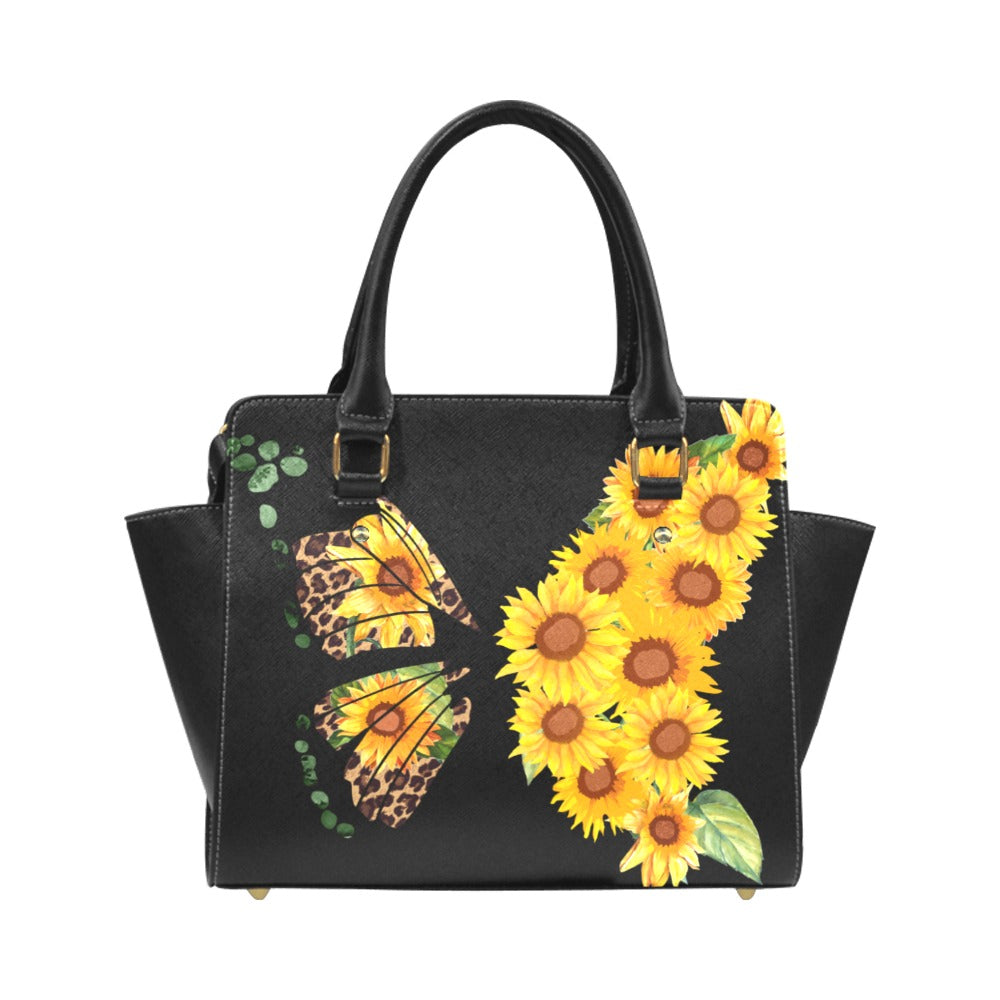 Sunflower Butterfly Classic Shoulder Handbag