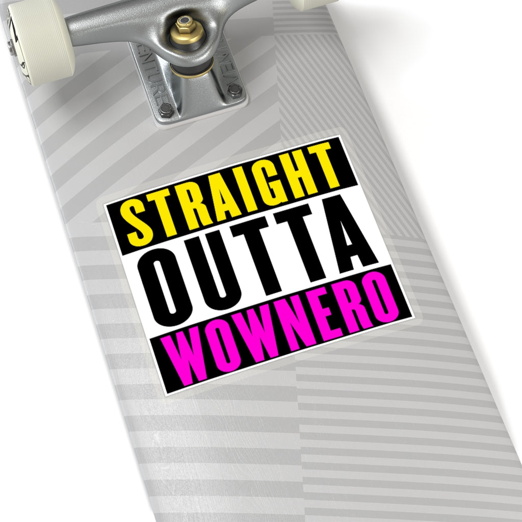 Straight Outta Wownero Stickers