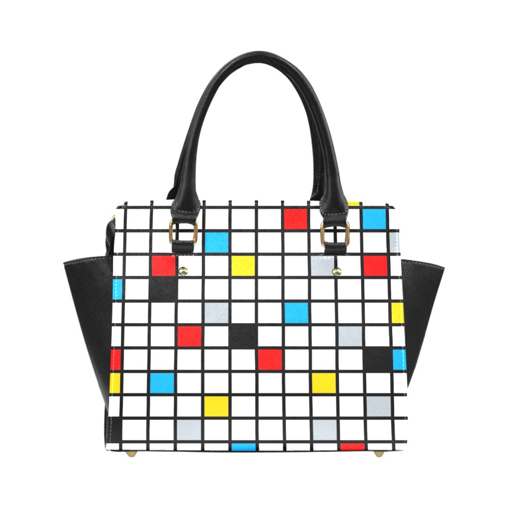 Mondrian Blocks Classic Shoulder Handbag