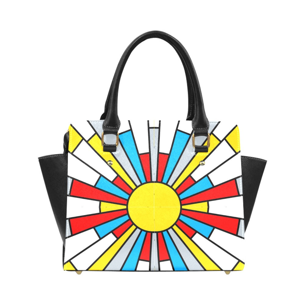 Mondrian Sun Classic Shoulder Handbag