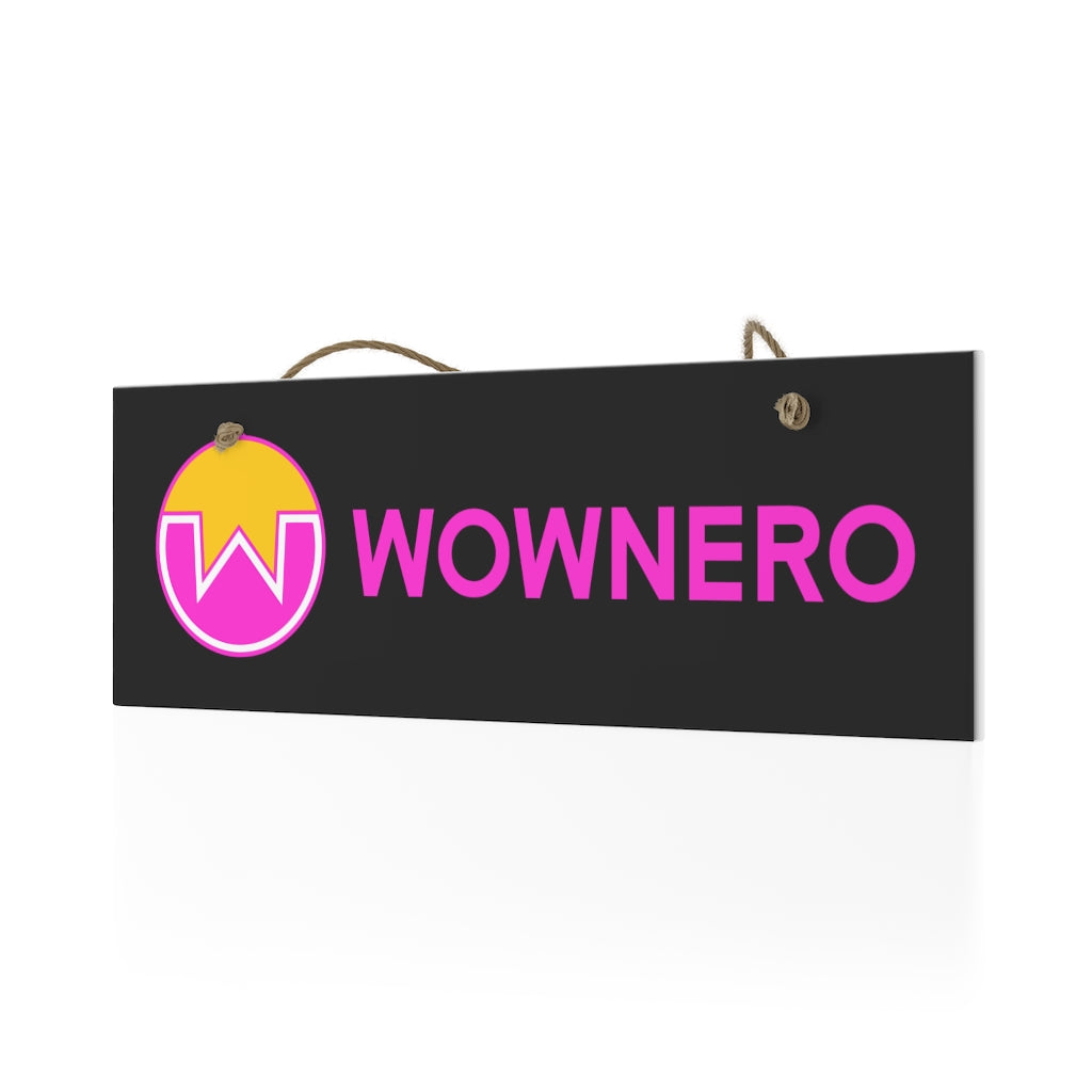 Wownero Ceramic Wall Sign