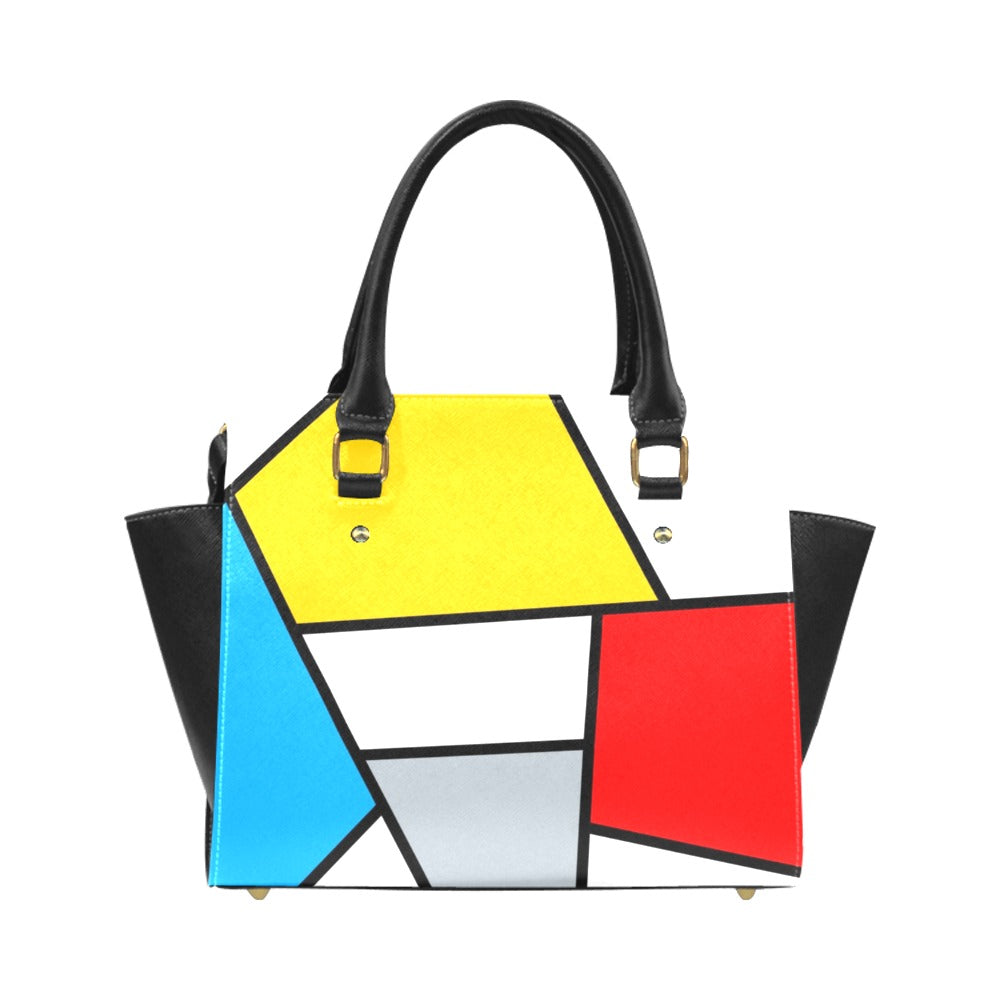 Mondrian Panes Classic Shoulder Handbag