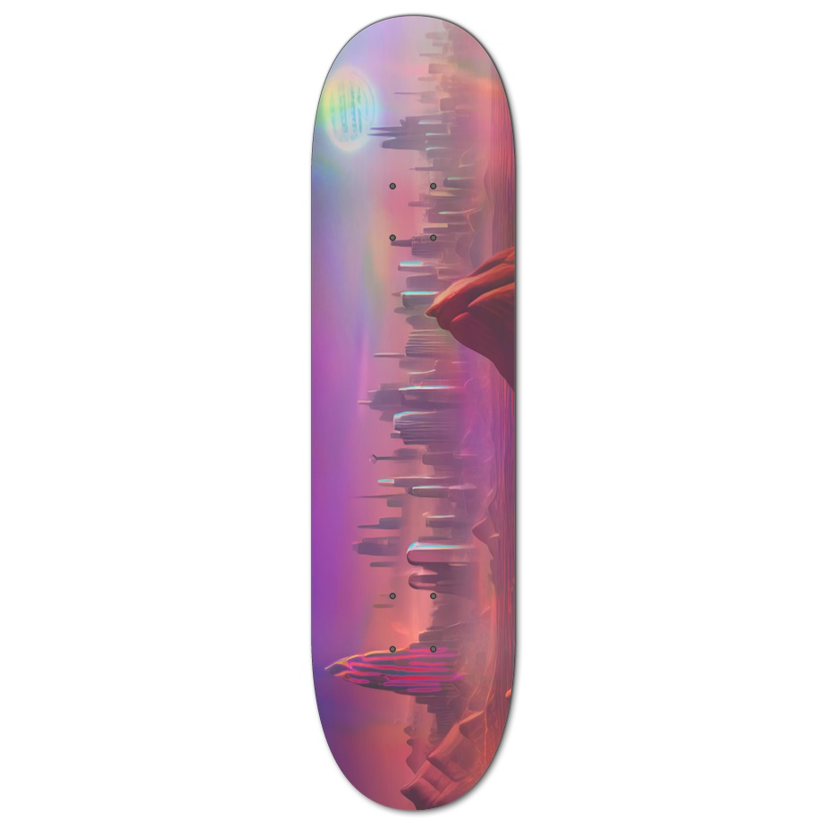 Life on Jupiter Holographic Skateboard