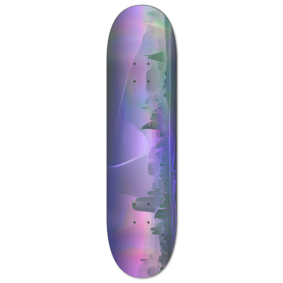 Life on Neptune Holographic Skateboard
