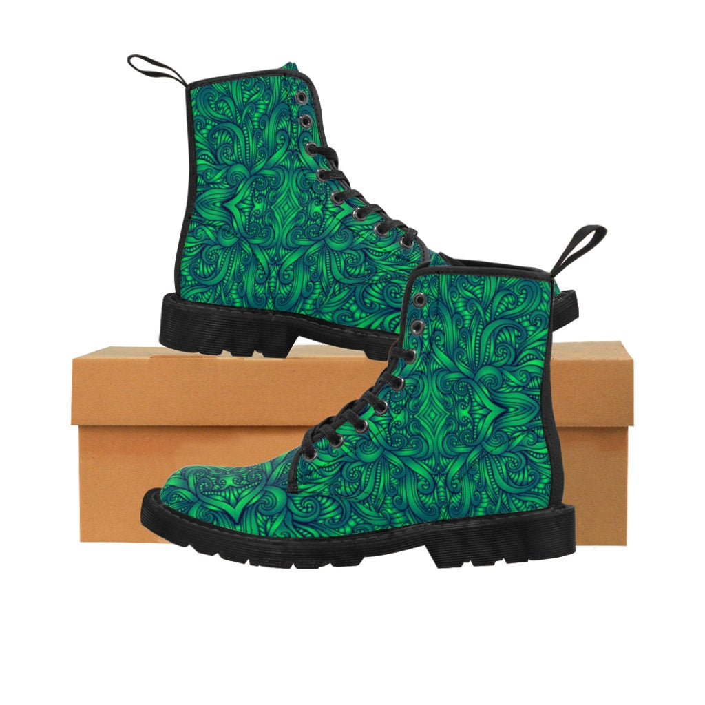 Women's Jade Canvas Boots