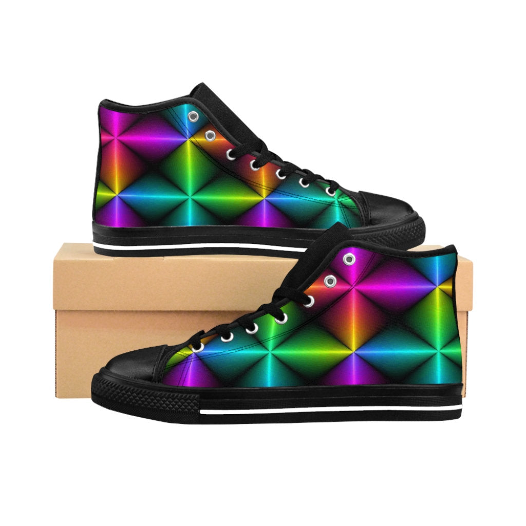 Men's Retro Cubed High-top Shoes