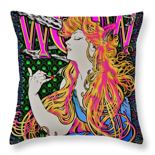 Lady of WOW - Throw Pillow
