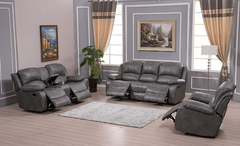 Betsy Furniture Bonded Leather Recliner Sofa Set