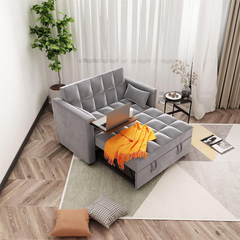 ORRD Loveseat Sleeper with Adjustable Backrest and Pillows