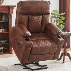 WILLOVE Large Lay Flat Power Lift Recliner Chair
