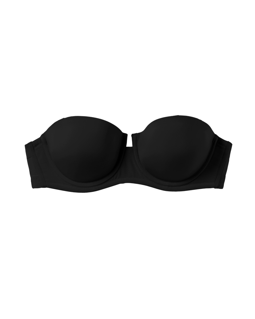 The Creator Mircrofiber Strapless Bra | Blackout Black | TellTale™