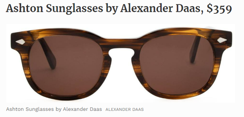 Alexander Daas - Ashton Sunglasses - Front View