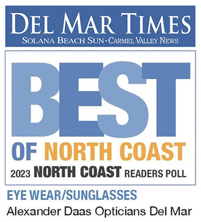 Del Mar Times - Best of North Coast 2023 Readers Poll - Alexander Daas Opticians Del Mar