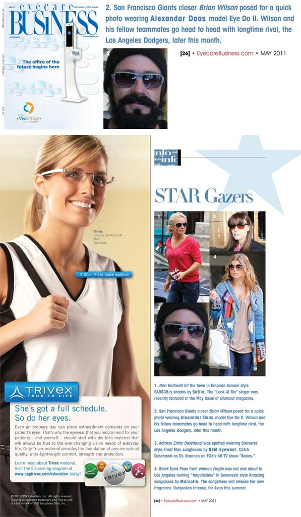 Eyecare Business Magazine featuring Alexander Daas Eyewear