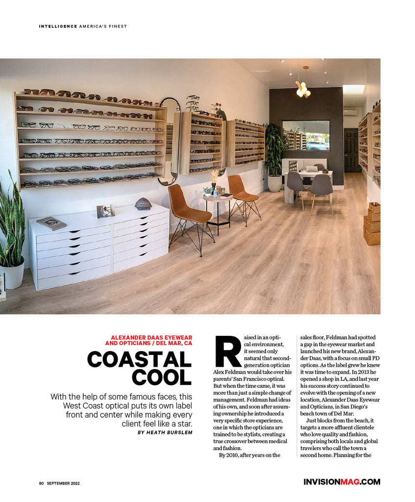 Invision Magazine 2022-09 Issue featuring Alexander Daas Retail Store