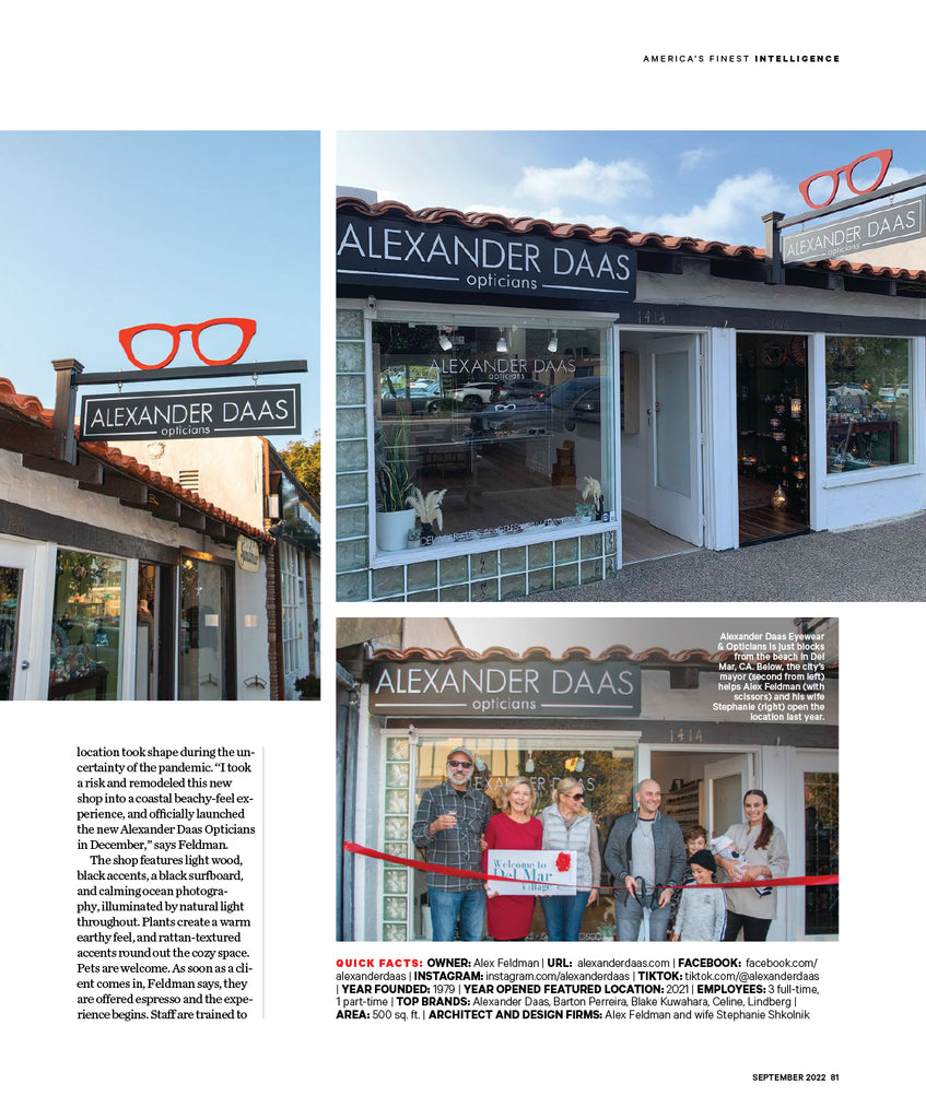 Invision Magazine 2022-09 Issue featuring Alexander Daas Storefront