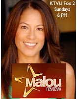 Malou Review Television Show on KTVU FOX 2 'Eyewear Trends' - March 13, 2011