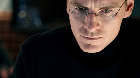 Michael Fassbender as Steve Jobs wearing Alexander Daas Classic Round Eyeglasses