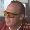 Michael Keaton wearing Alexander Daas Power sunglasses.