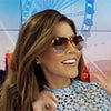 Michelle Alegria, Fox 32 Chicago TV Reporter, wearing Nina Chantele x Alexander Daas Sunglasses Chi to LA