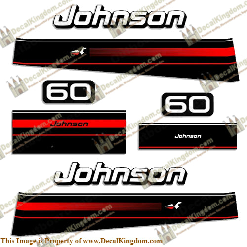 Johnson 1995 60hp Decal Kit