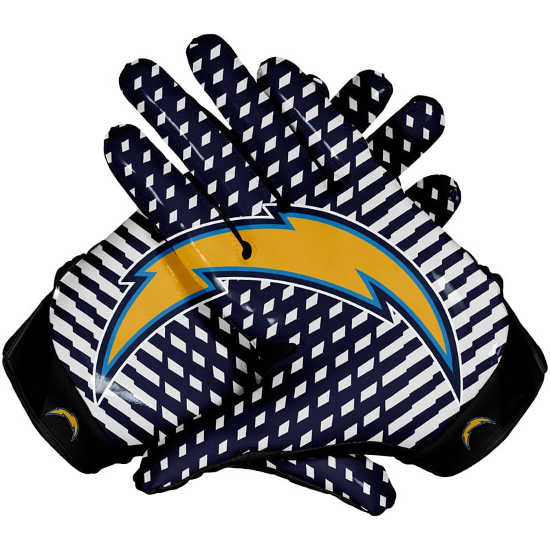 chargers football gloves